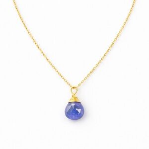 N215 Tanzanite Gold Necklace